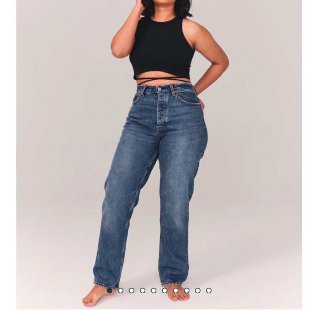Abercrombie & Fitch High Rise Dad Jean